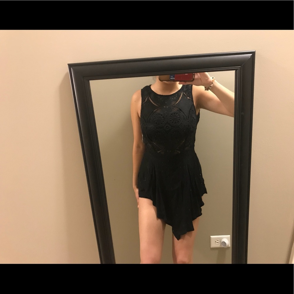 Black Flowy Romper